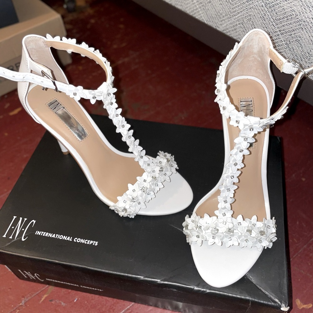 NEW White heels